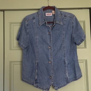 Bill Blass jean shirt, size L